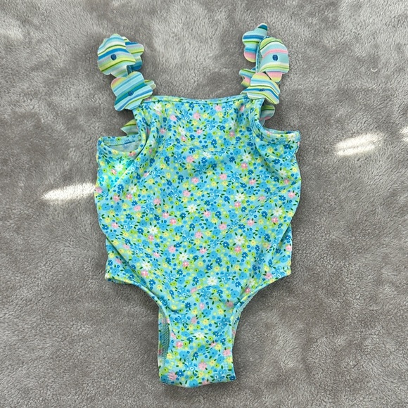 Koala Kids Other - Floral Baby Swimsuit with flowers on straps